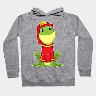 Frog as Firefighter with Helmet Hoodie